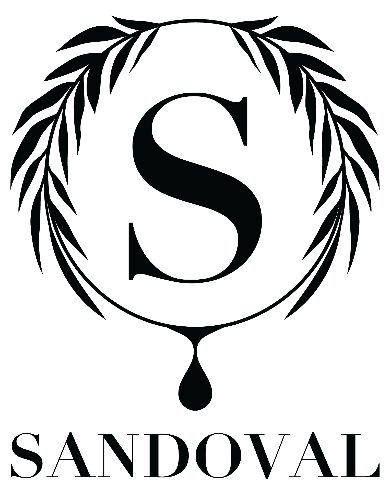 Sandoval Aromatic Fragrance Logo crest, for home , the body and the spirit
