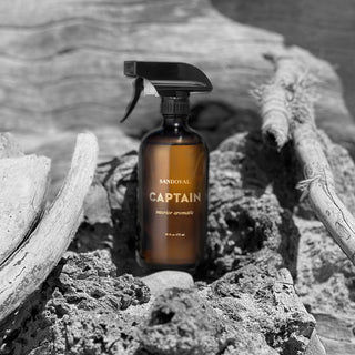 captain interior aromatic spray sandalwood,bay rum,lavender inspired by muir beach